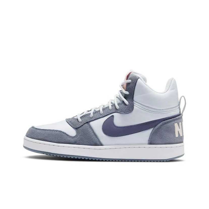 Nike Court Borough Slip Resistant Abrasion Resistant Mid top Skateboard Shoes Women's Gray Blue купить в интернет-магазине Yoocart с быстрой доставкой по России.