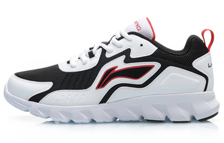 LiNing Durable Breathable Low-Top Running Shoes Women's White Black Red