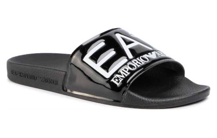 EMPORIO ARMANI Slide Slippers Women's Black купить в интернет-магазине Yoocart с быстрой доставкой по России.