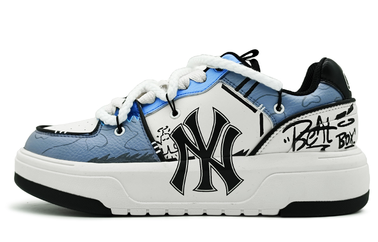 MLB Chunky Liner Low-Top Skateboard Shoes Unisex Blue Gray