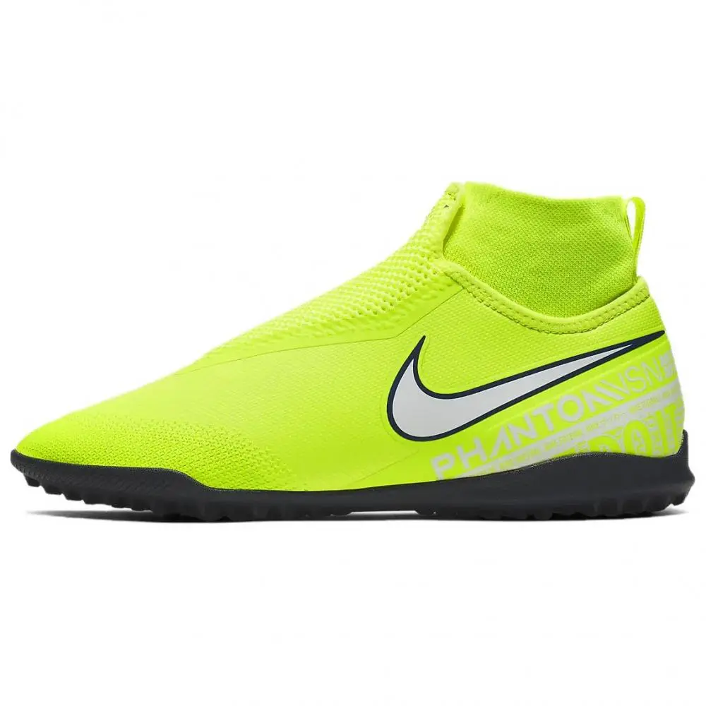 Nike TF Turf Shock Absorbers Slip Resistant Abrasion Resistant Soccer Shoes Unisex Green