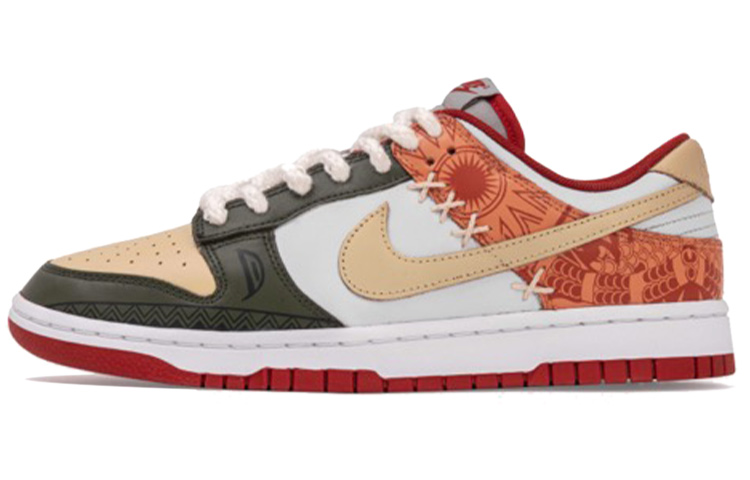 Nike Dunk Skateboard Shoes Men Low-Top White Yellow
