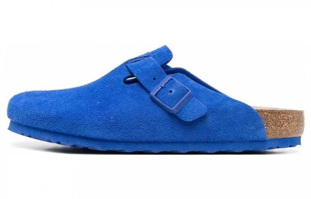 Birkenstock Boston Suede Leather 'Ultra Blue'