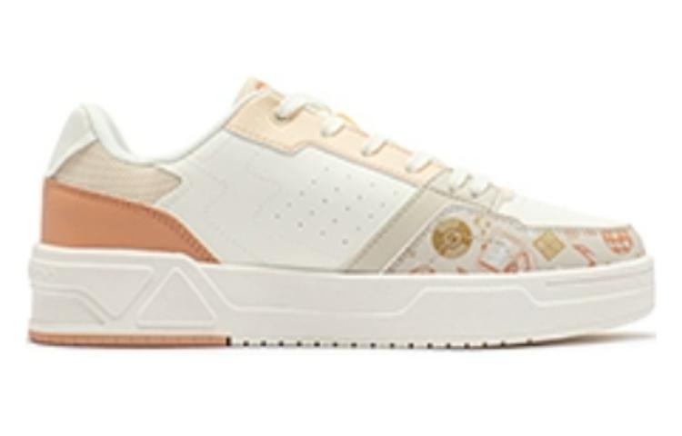 361° Anti Slip And Wear Resistant Breathable Low Top Skateboard Shoes Women's Ecru
