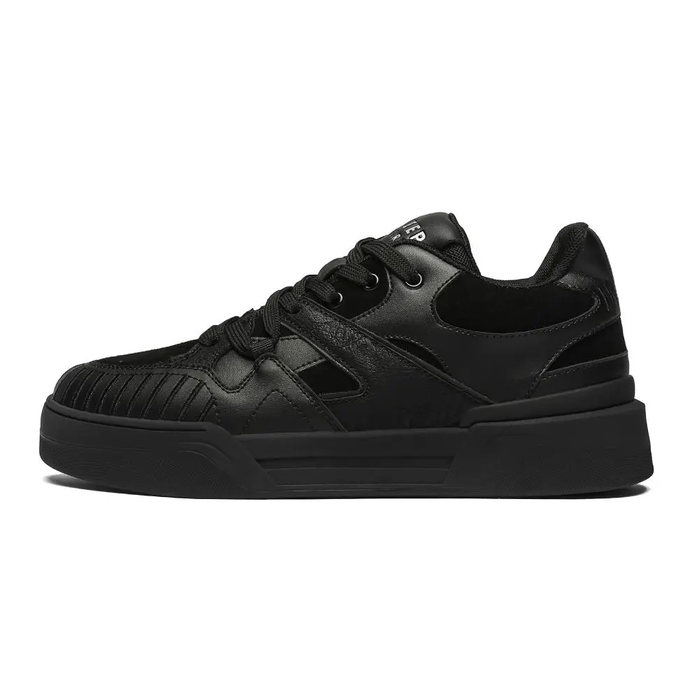 JEEP SPIRIT Waterproof And Wear resistant Low top Casual Skateboard Shoes Men's Black