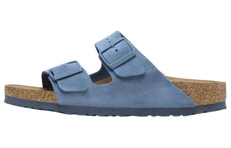Birkenstock Arizona Soft Footbed Slide Slippers Unisex Blue