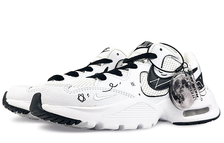 Nike Air Max Fusion Cushioning Anti-Slip And Wear-Resistant Low-Top Running Shoes Women's White Black купить в интернет-магазине Yoocart с быстрой доставкой по России.