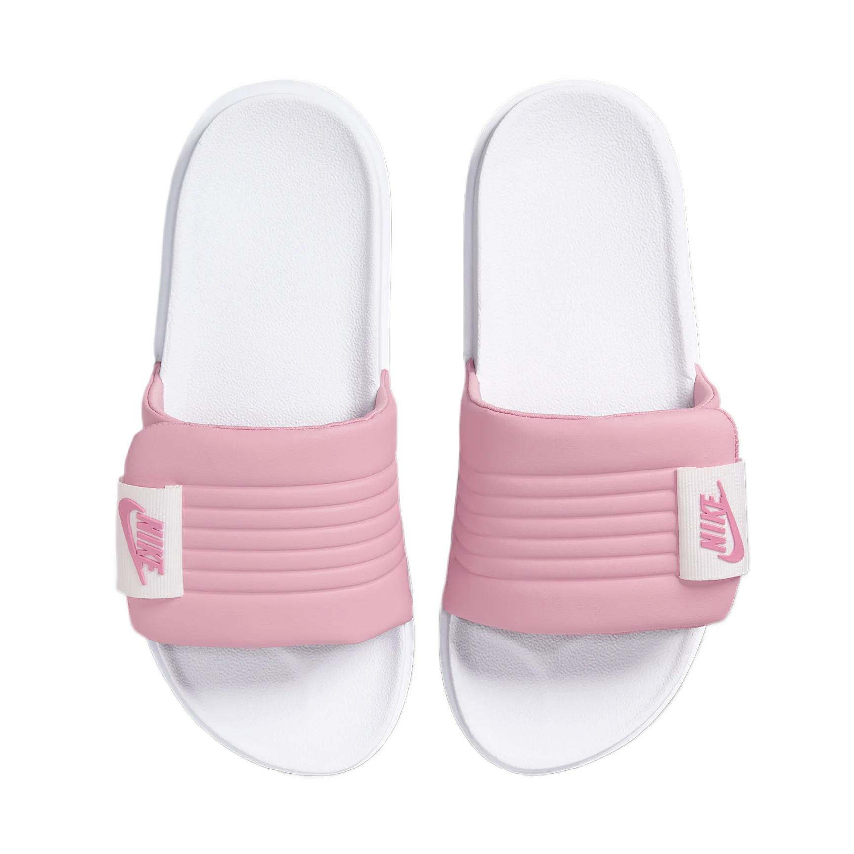 Nike Offcourt Adjust Slide Slip Resistant Slide Slippers Women's White Pink купить в интернет-магазине Yoocart с быстрой доставкой по России.