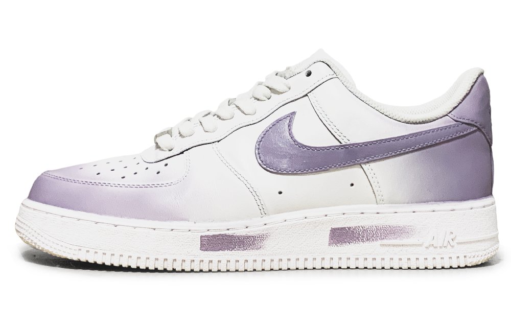 Nike Air Force 1 Wear-Resistant Slip-Resistant Low-Top Skateboard Shoes Unisex Light Purple