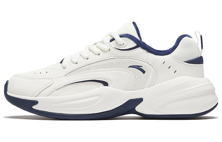 Anta ACE Abrasion Resistant Breathable Low Top Chunky Sneakers Women's White