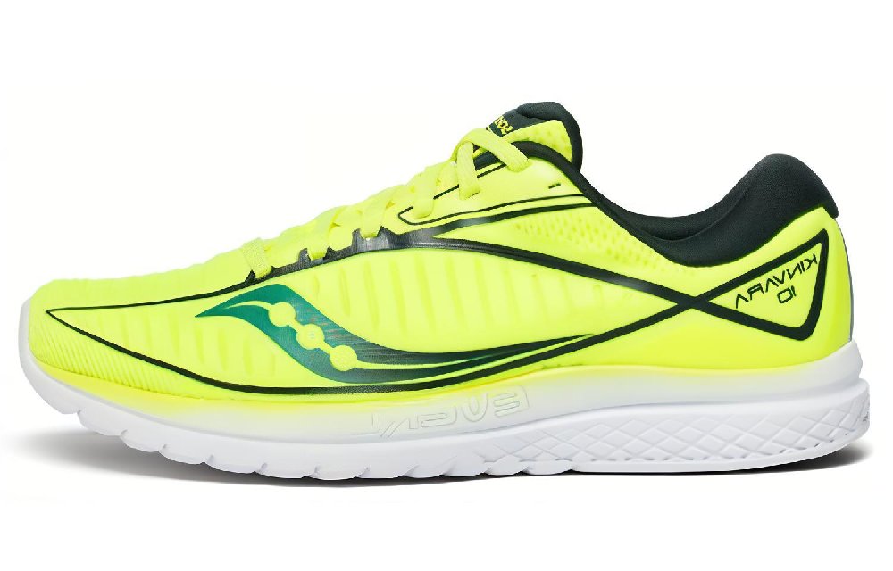Saucony Kinvara 10 Slip-Resistant Low-Top Casual Running Shoes Men's Lemon Green