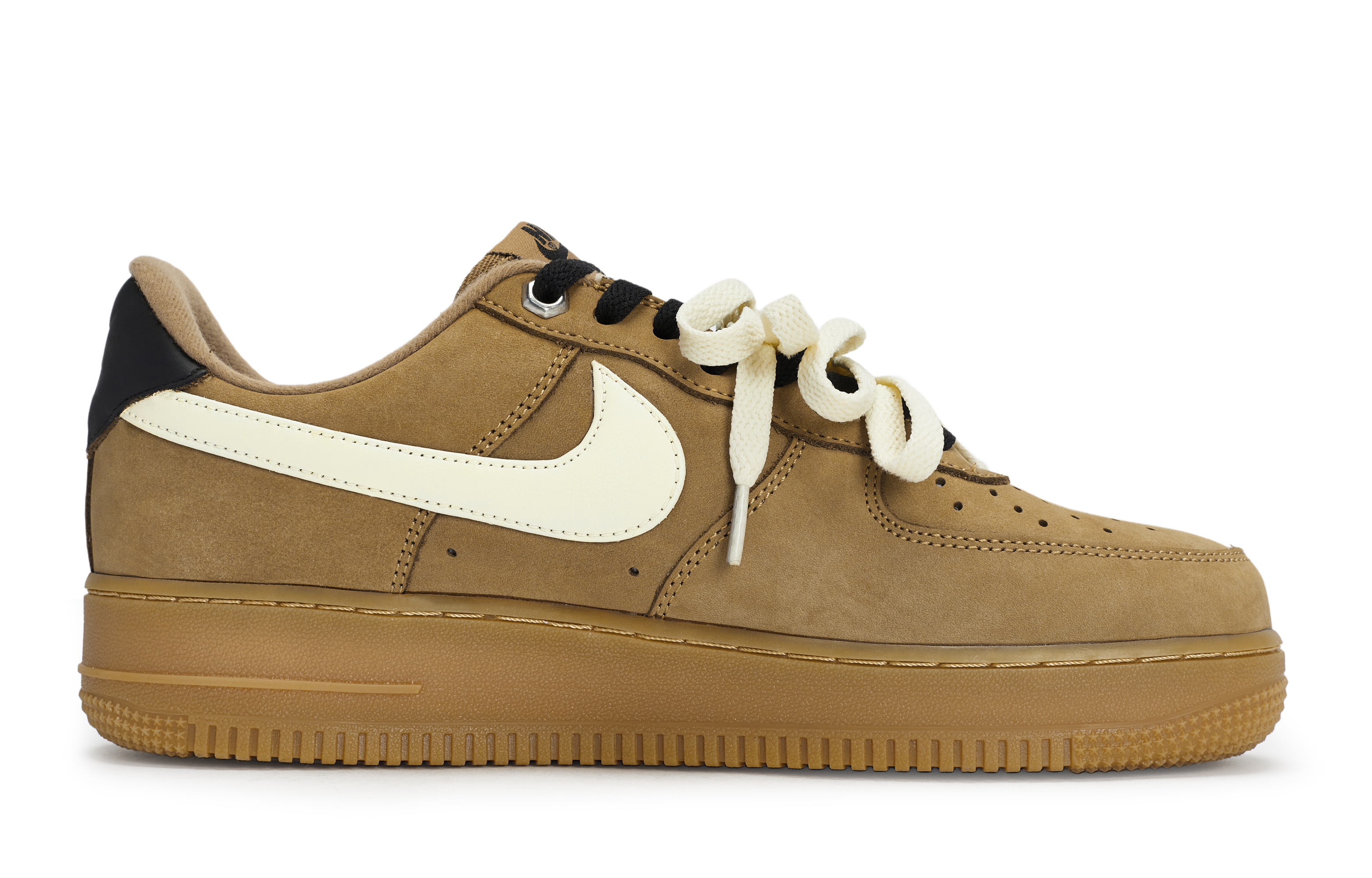 Nike Air Force 1 Skateboard Shoes Unisex Low top Black/White/Wheat купить в интернет-магазине Yoocart с быстрой доставкой по России.
