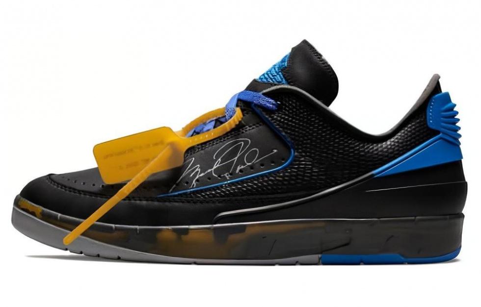 OFF-WHITE X Jordan Air Jordan 2 Retro Low Black And Varsity Royal