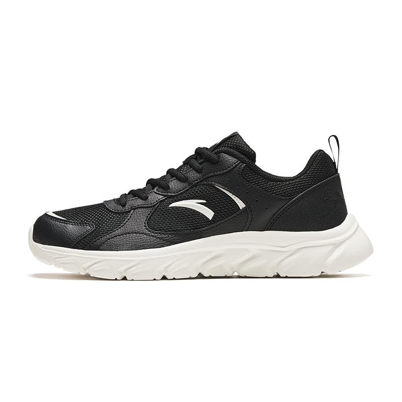 Anta Anti-Slip Wear-Resistant Low-Top Running Shoes Men's Black White