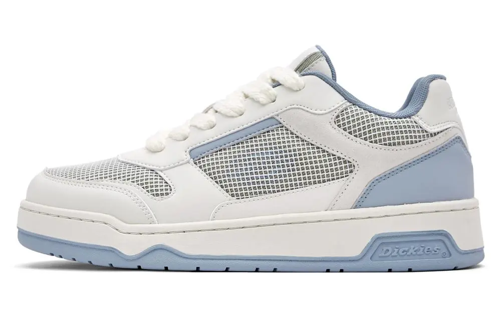 Dickies Lightweight And Breathable Low Top Skateboard Shoes Men's White Blue