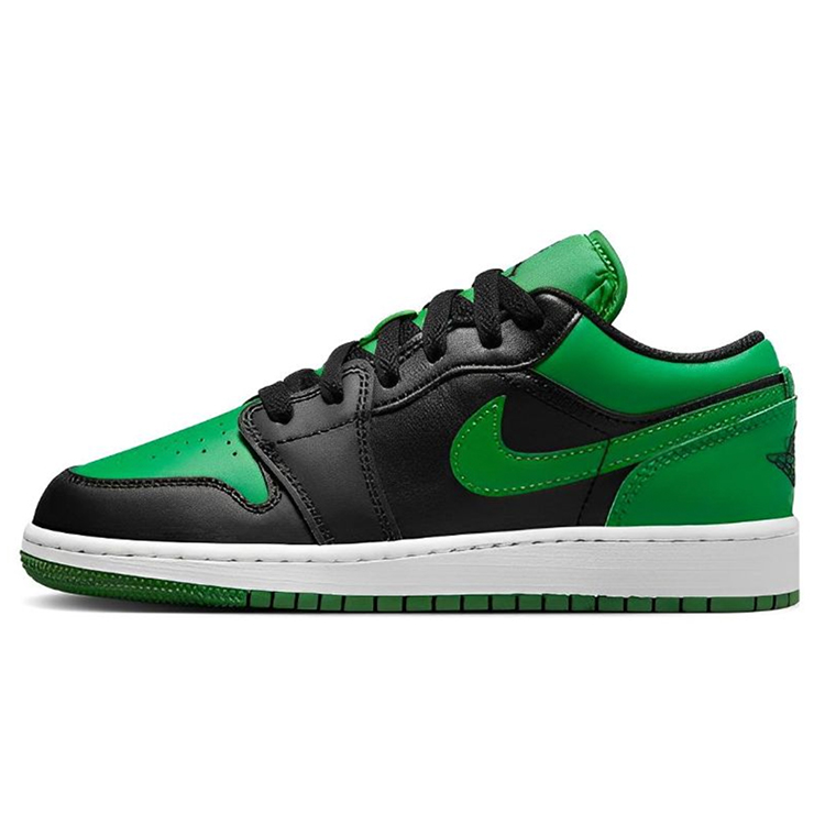 Jordan Air Jordan 1 Low Top Vintage Basketball Shoes GS Gray Beige Green