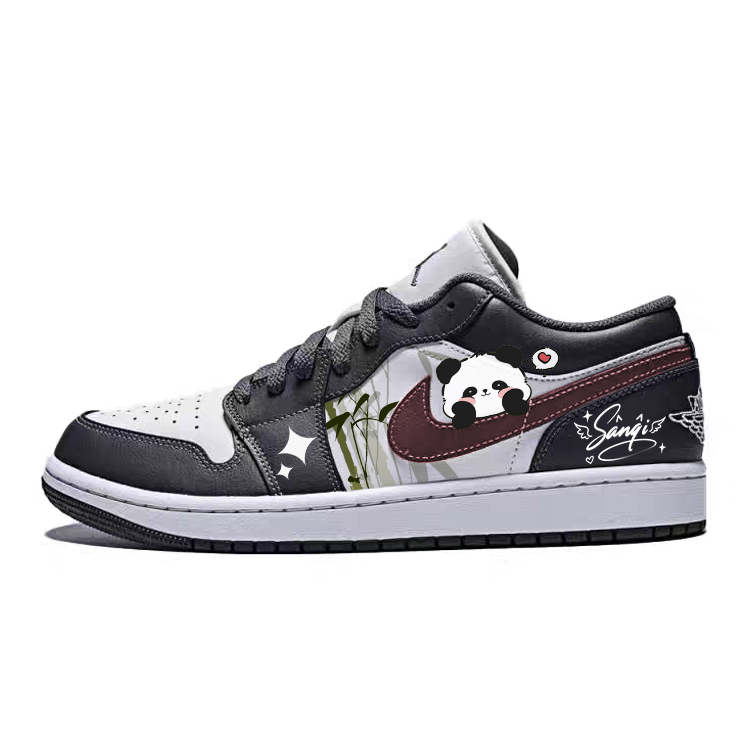 Jordan Air Jordan 1 Vintage Basketball Shoes Unisex Low top Gray/White