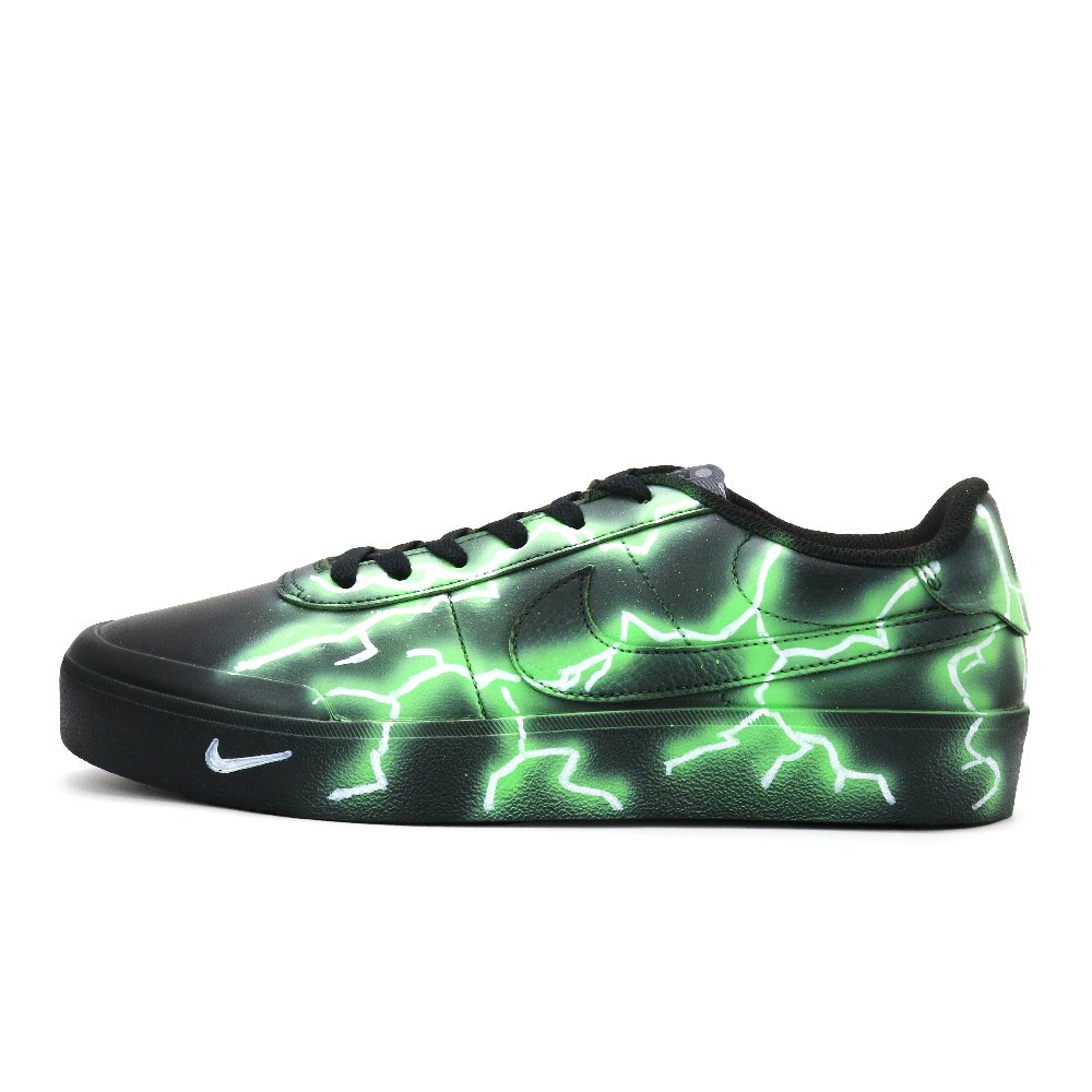 Nike Court Shot Skateboard Shoes Men Low Top Black Green