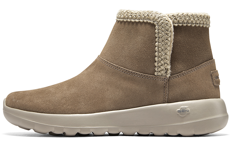 Skechers ON THE GO Abrasion Resistant Short Snow Boots Women's Tan