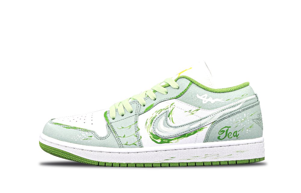 Jordan Air Jordan 1 Vintage Basketball Shoes Unisex Low Top Green