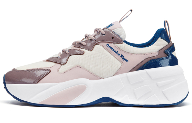 Onitsuka Tiger Pleaker Shoes 'Cream White Pink Blue'