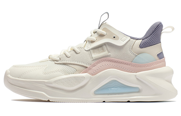 361° Jincheng Slip Resistant Low Top Sports Casual Shoes Women's White Pink Purple