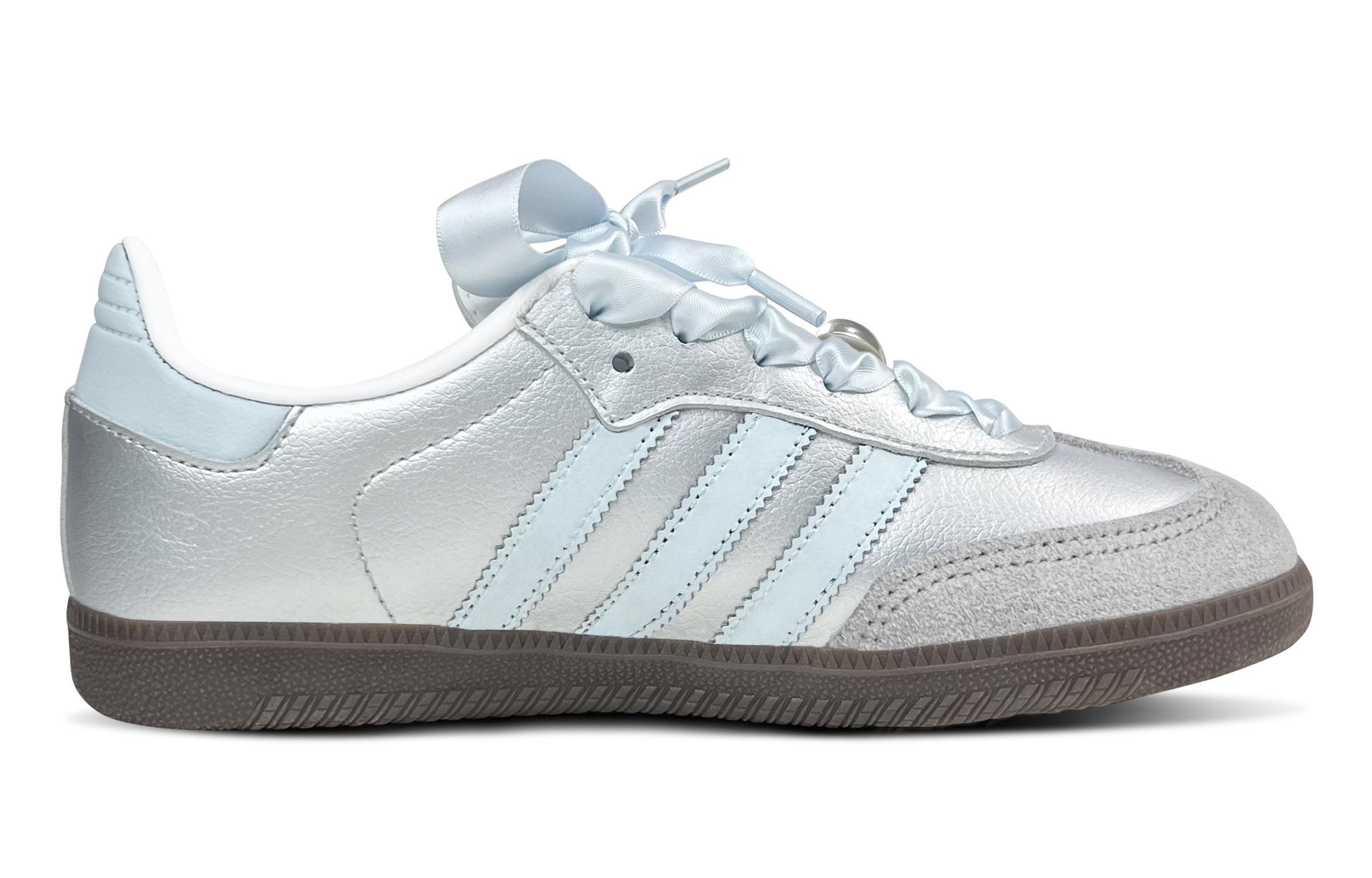 Adidas Originals SAMBA OG Low Top Skateboard Shoes Unisex Silver