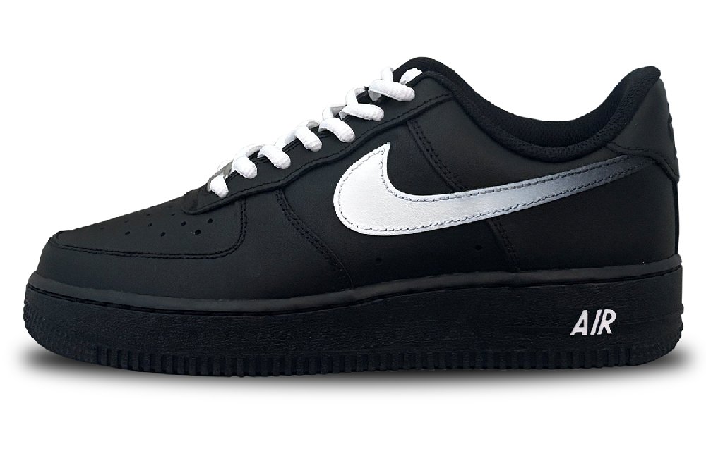 Nike Air Force 1 Anti Slip Wear Resistant Low Top Skateboard Shoes Unisex Black White