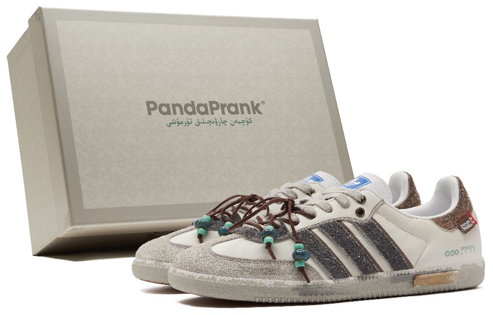 Adidas Originals SAMBA OG Slip-Resistant Low-Top Skateboard Shoes Unisex Beige White Brown