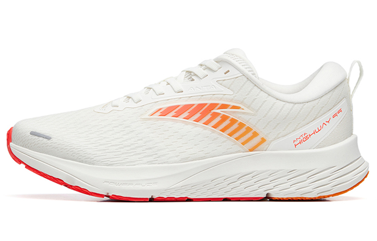 Anta Running Collection Highway 99 Wear-Resistant Low-Top Running Shoes Men's Ivory White