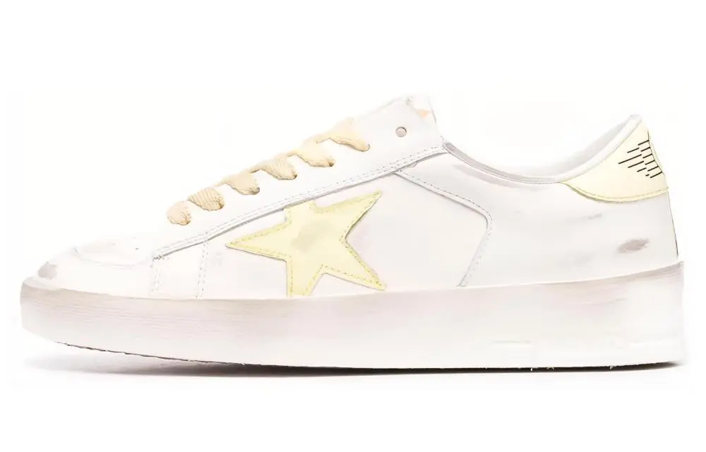 Golden Goose Stardan Stylish Skateboarding Shoes Men's White