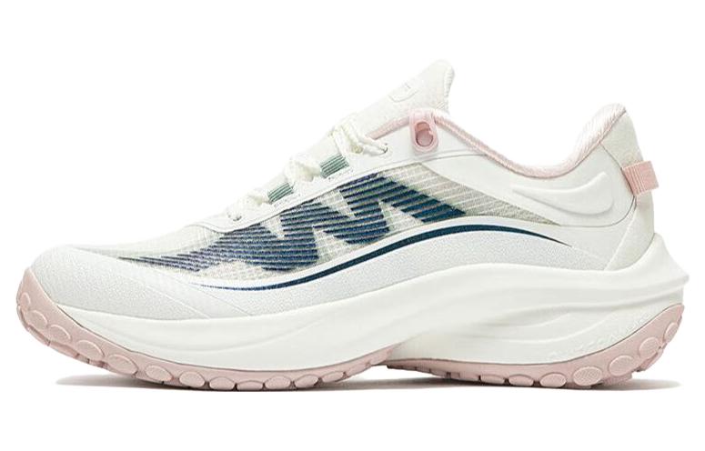 361° Cushioning Anti-Slip And Wear-Resistant Low-Top Running Shoes Women's White Pink