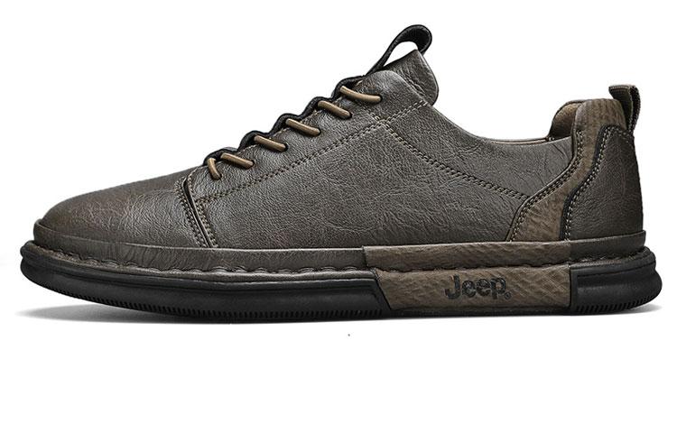 Jeep Anti-Slip Wear-Resistant Low-Top Casual Shoes Men's Khaki