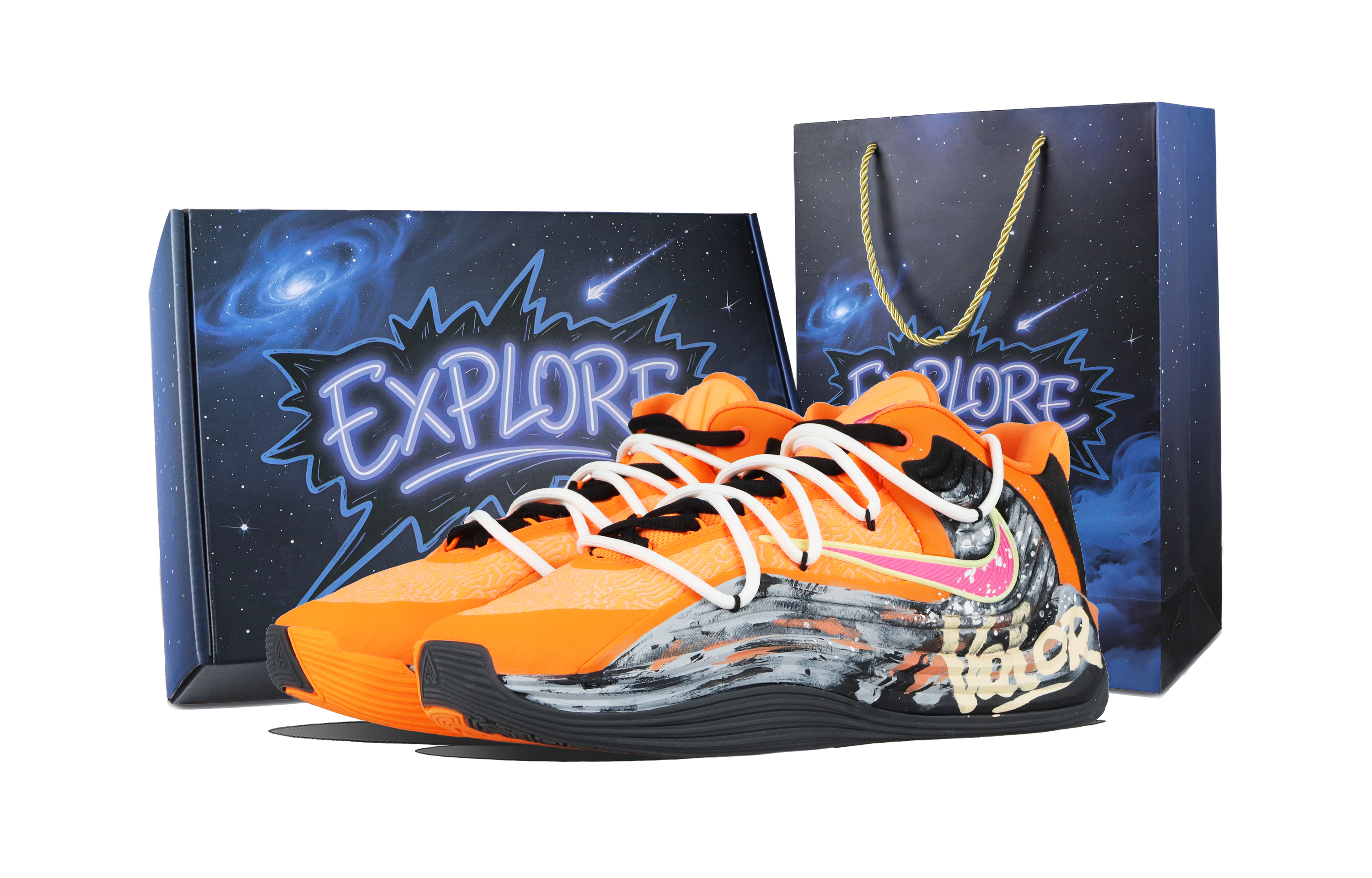 Nike Giannis Freak 7 Fiery Wilderness Box Abrasion Resistant Basketball Shoes Unisex