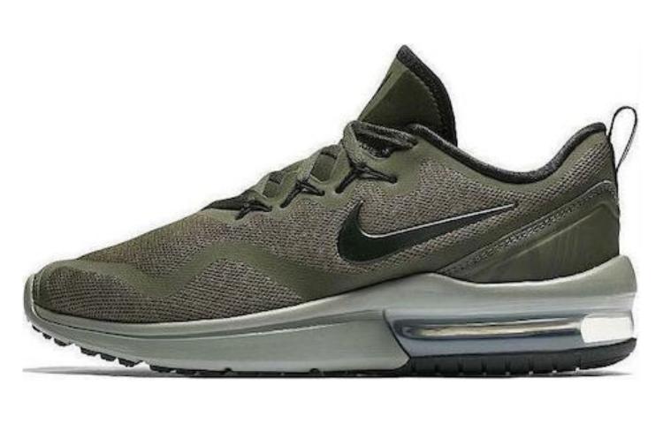 Nike Durable Breathable Low-Top Running Shoes Men's Green