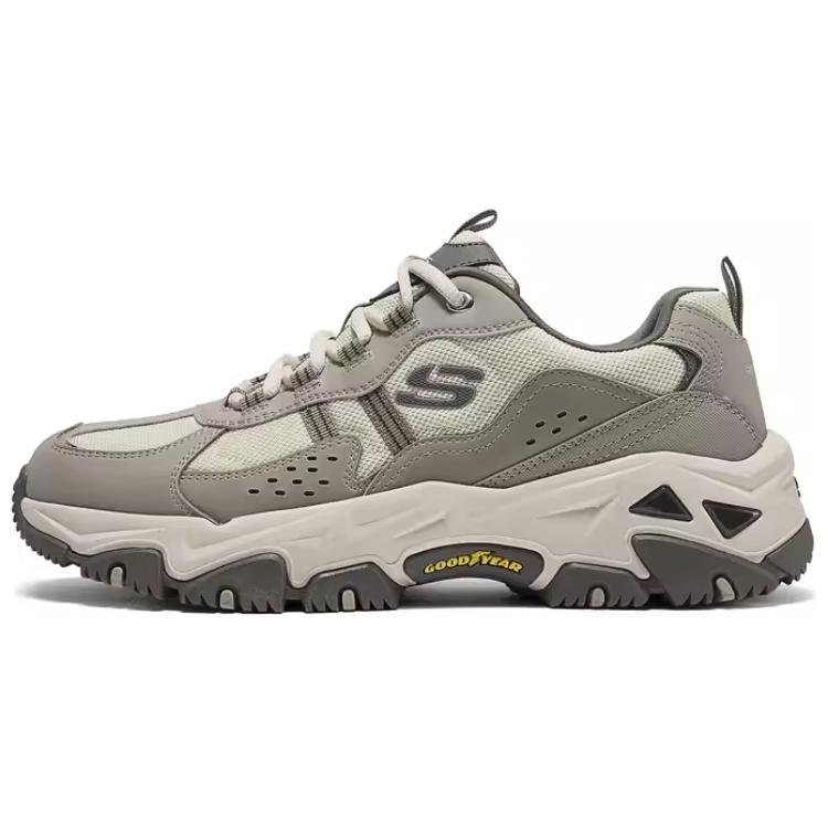 Skechers OUTDOOR Breathable Low-Top Hiking Shoes Men's Natural
