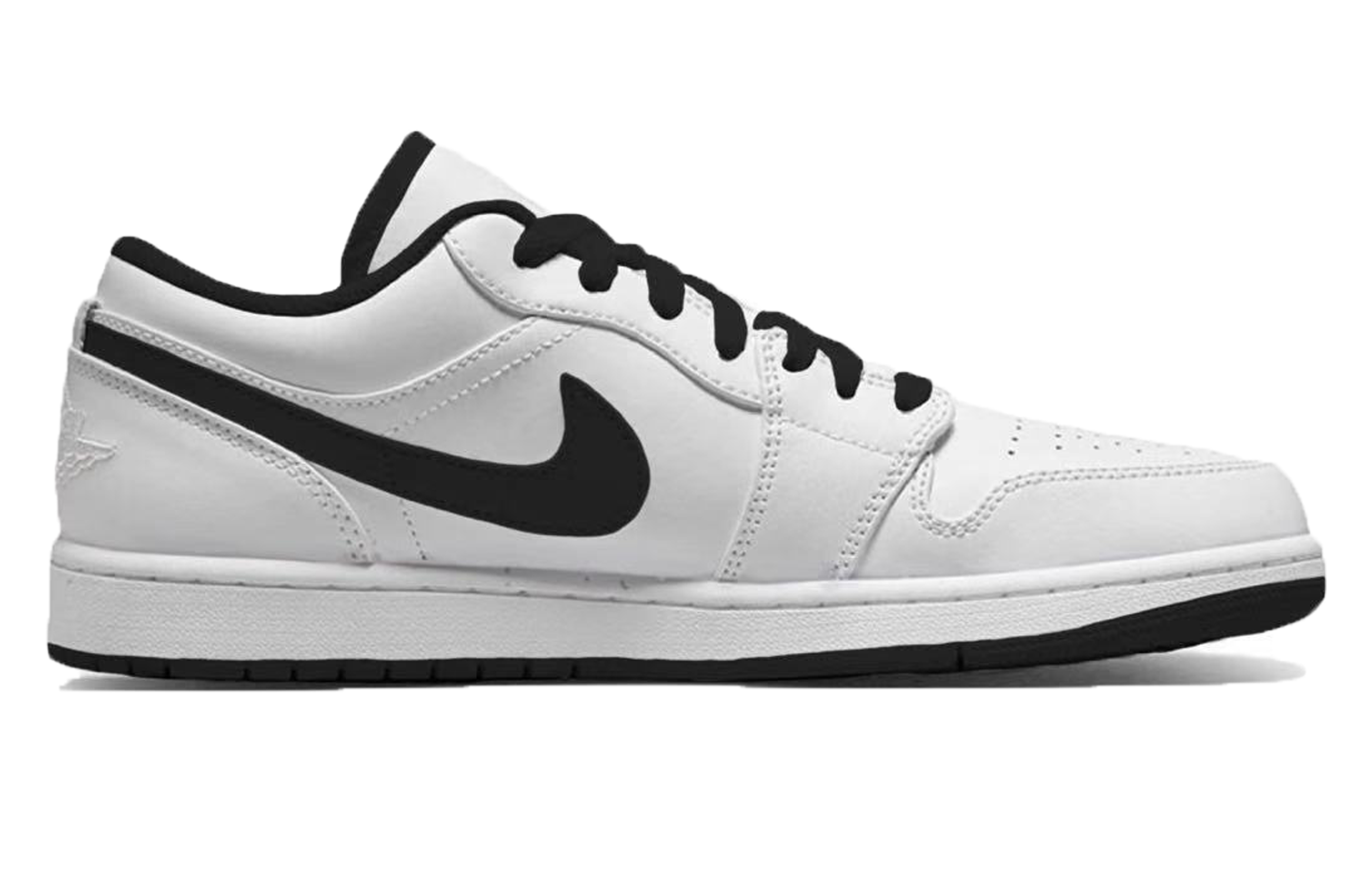 Jordan Air Jordan 1 Balanced Lightweight Low top Vintage Basketball Shoes Unisex White Red