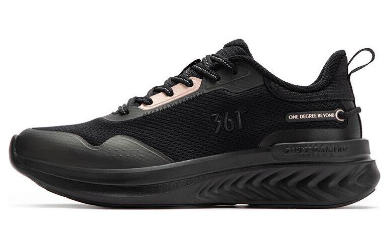 361° Anti-Slip And Wear-Resistant Breathable Low-Top Running Shoes Women's Black Pink