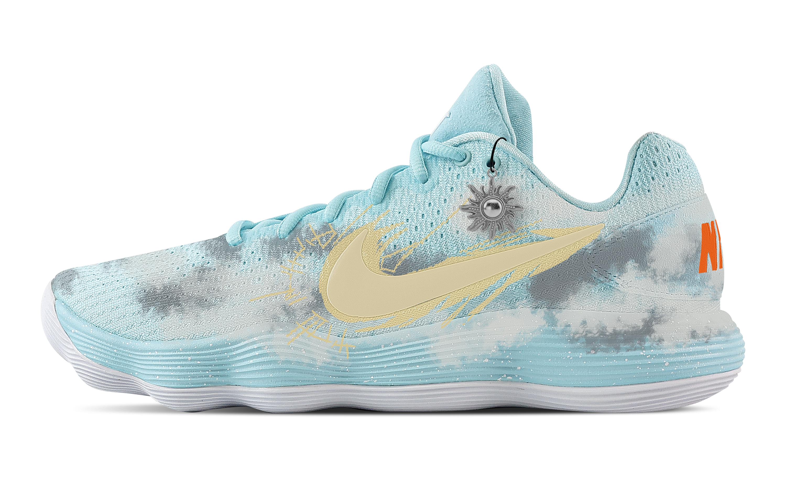 Nike Hyperdunk 2017 Feicheng Sunlight Cushioning Support Low top Basketball Shoes Men's