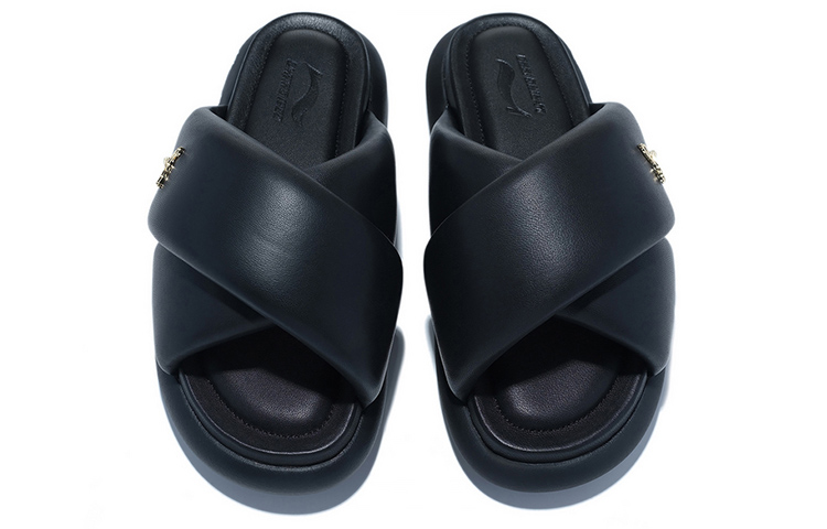 LI NING 1990 Quiet Slide Slippers Women's Black
