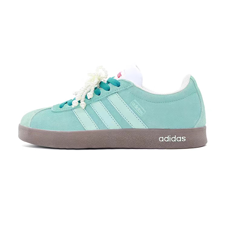 Adidas Neo VL Court 2.0 Skateboard Shoes Unisex Low-Top Green/Brown