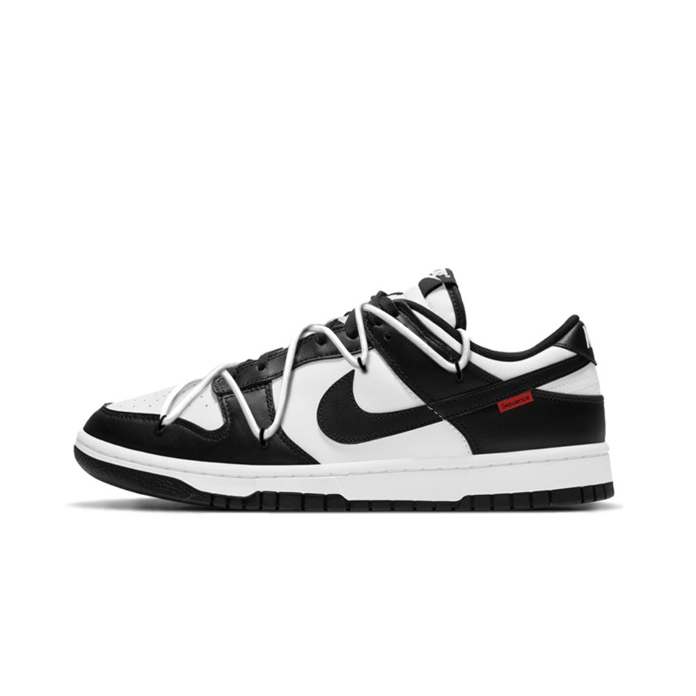 Nike Dunk Wear resistant And Lightweight Low top Skateboard Shoes Unisex Black White