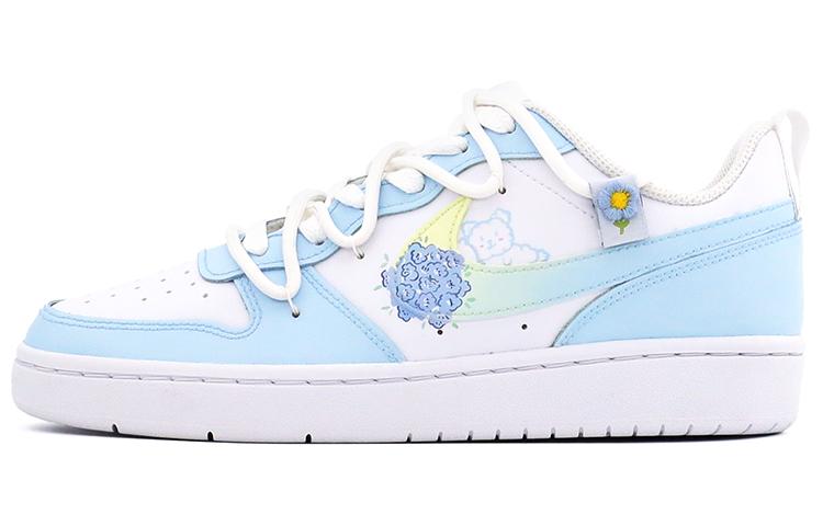 Nike Slip-Resistant Cushioning Wear-Resistant Low-Top Skateboard Shoes Women's Blue White