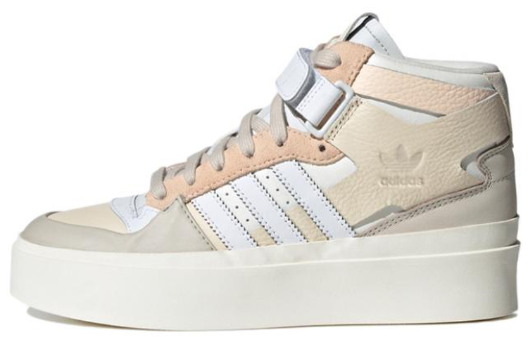 Adidas Forum Bonega Mid Ecru Tint Cloud White Bliss Orange Women's