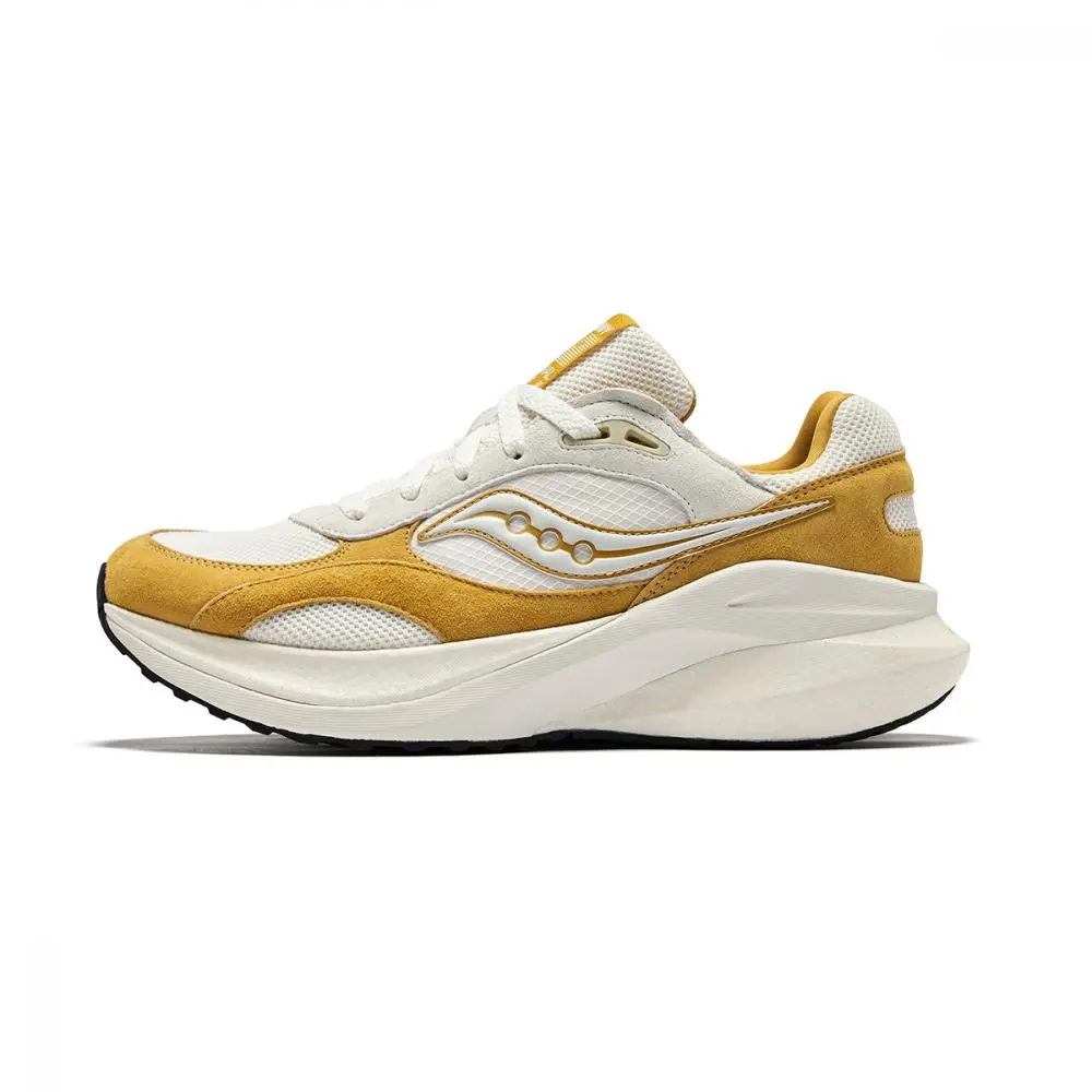 Saucony MARSHAL ICON Rate Low Top Running Shoes Unisex Beige Yellow