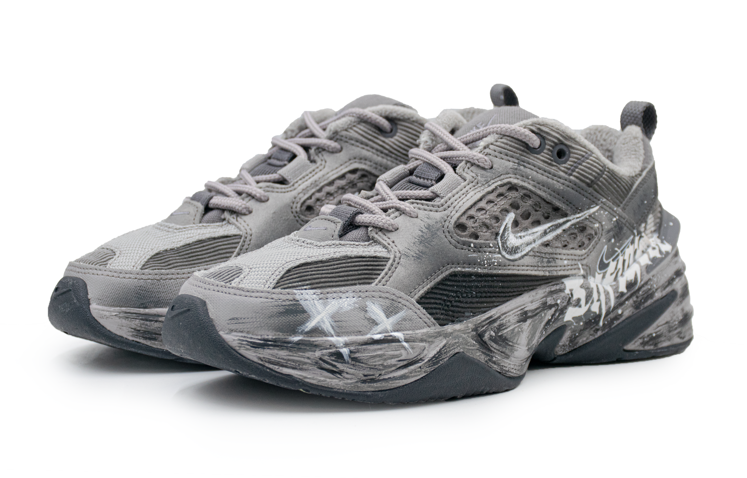 Nike M2K Tekno Gray Domain Low Top Chunky Sneakers Unisex Gray купить в интернет-магазине Yoocart с быстрой доставкой по России.