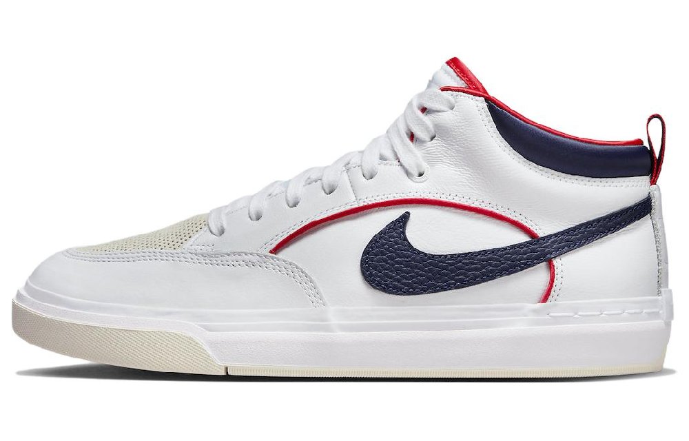 Nike Sb React Leo Prm White Midnight Navy