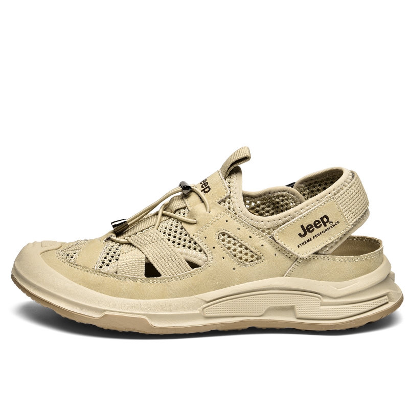 Jeep Breathable And Wear-resistant River Trekking Shoes Men's Sand
