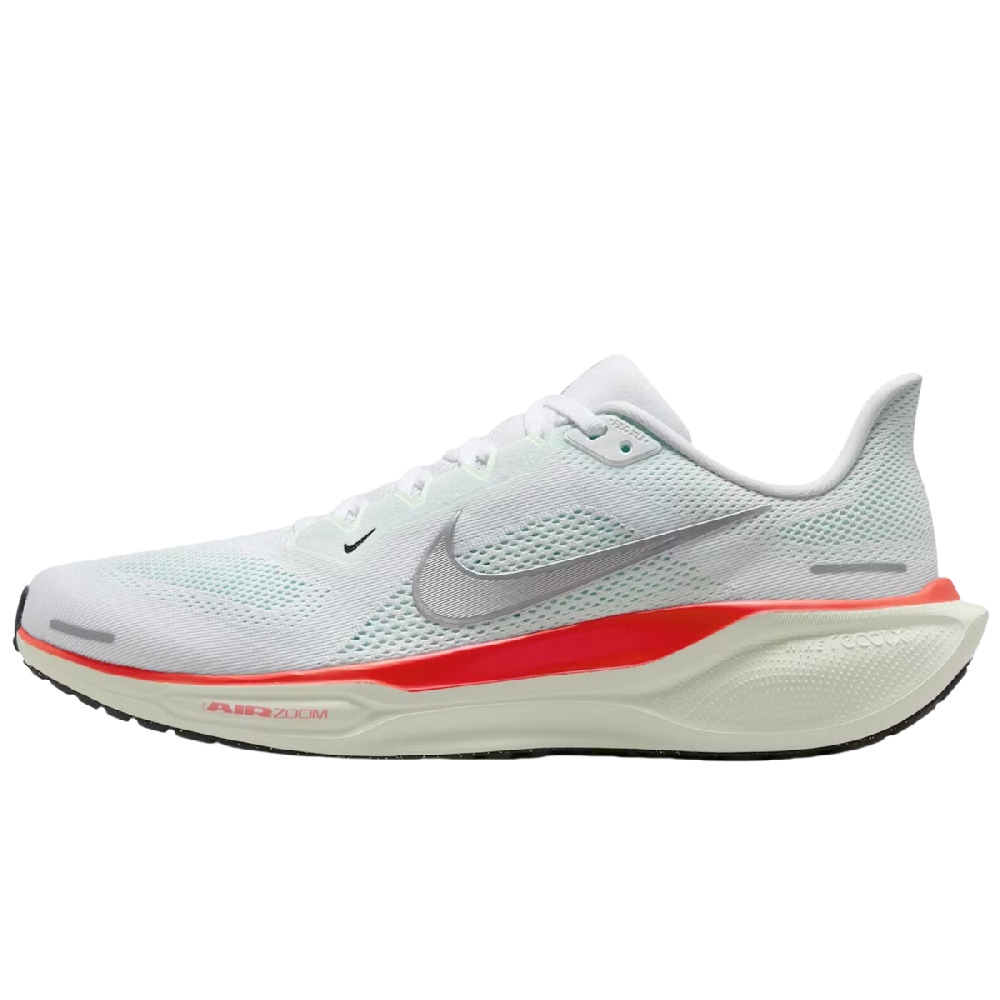 Nike Air Zoom Pegasus 41 White Barely Green Bright Crimson Metallic Silver
