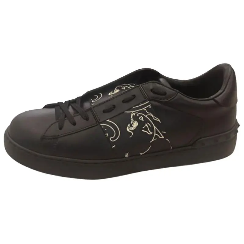 Valentino Low top Skateboard Shoes Men's Black